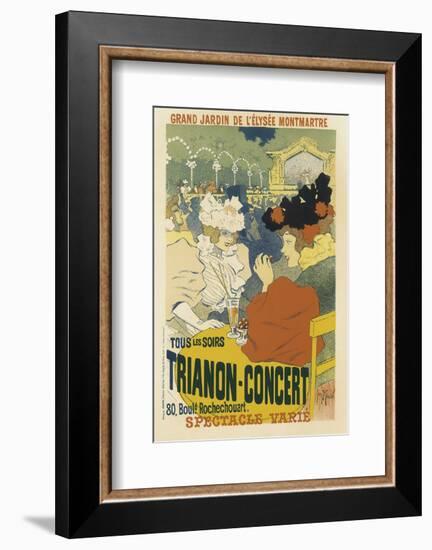 Trianon, Concert Grand Jardin De L'Elysee, Montmartre-Henri Georges Jean Isidore Meunier-Framed Art Print