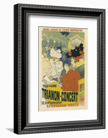 Trianon, Concert Grand Jardin De L'Elysee, Montmartre-Henri Georges Jean Isidore Meunier-Framed Art Print