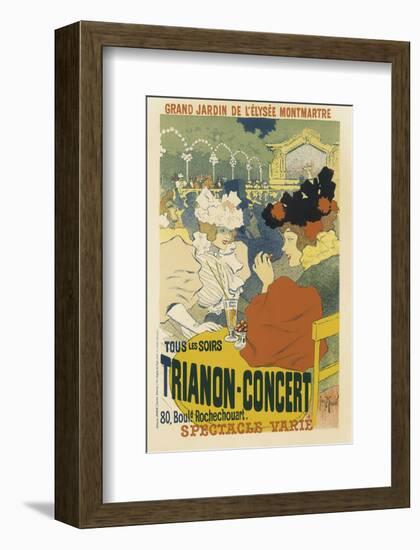 Trianon, Concert Grand Jardin De L'Elysee, Montmartre-Henri Georges Jean Isidore Meunier-Framed Art Print