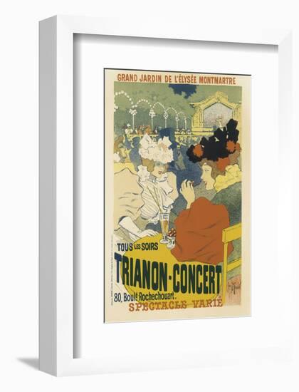 Trianon, Concert Grand Jardin De L'Elysee, Montmartre-Henri Georges Jean Isidore Meunier-Framed Art Print