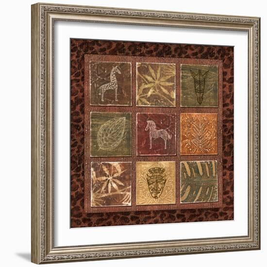 Tribal Collage I-Charlene Audrey-Framed Art Print