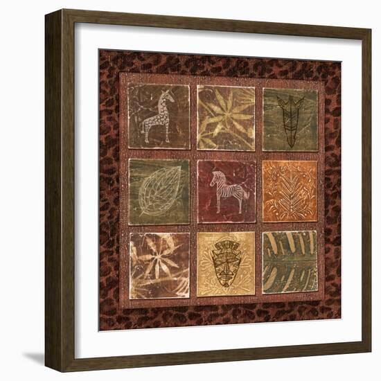 Tribal Collage I-Charlene Audrey-Framed Art Print