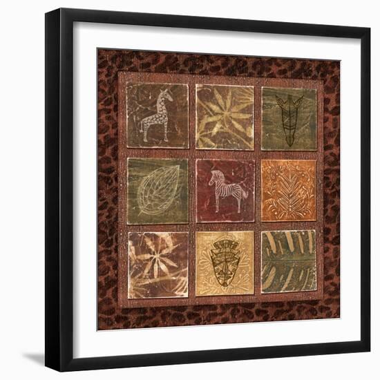 Tribal Collage I-Charlene Audrey-Framed Art Print