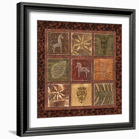 Tribal Collage I-Charlene Audrey-Framed Art Print