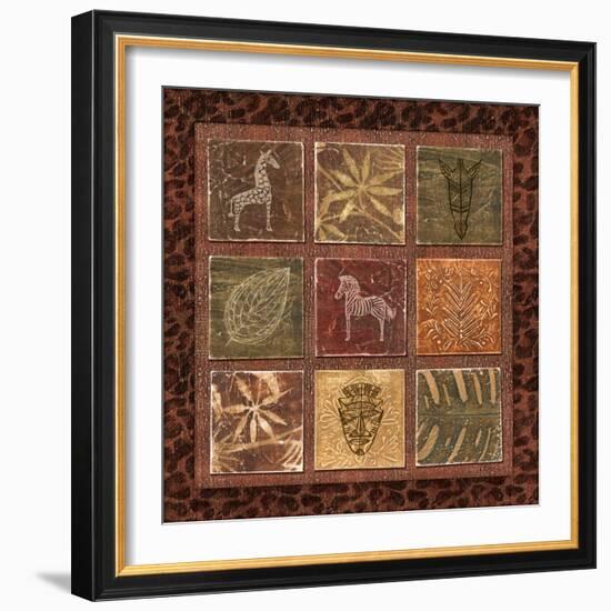 Tribal Collage I-Charlene Audrey-Framed Art Print