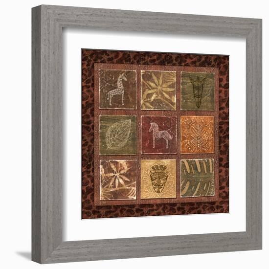 Tribal Collage I-Charlene Audrey-Framed Art Print