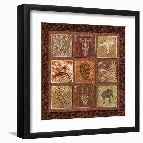 Tribal Collage II-Charlene Audrey-Framed Art Print