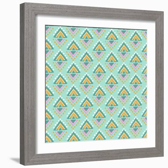 Tribal Dots-Joanne Paynter Design-Framed Giclee Print