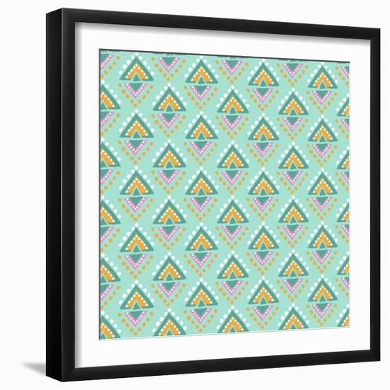 Tribal Dots-Joanne Paynter Design-Framed Giclee Print