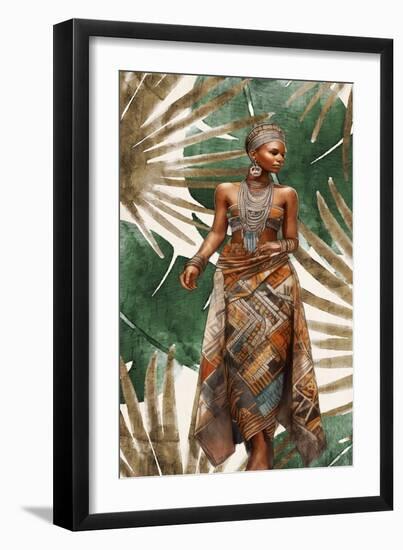 Tribal Dress 1-Kimberly Allen-Framed Art Print