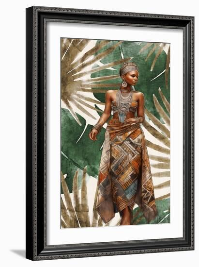 Tribal Dress 1-Kimberly Allen-Framed Art Print