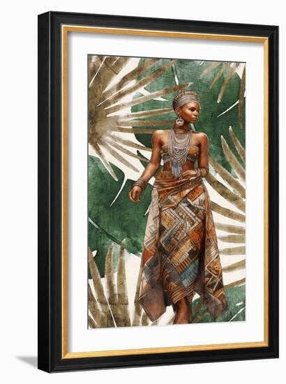 Tribal Dress 1-Kimberly Allen-Framed Art Print