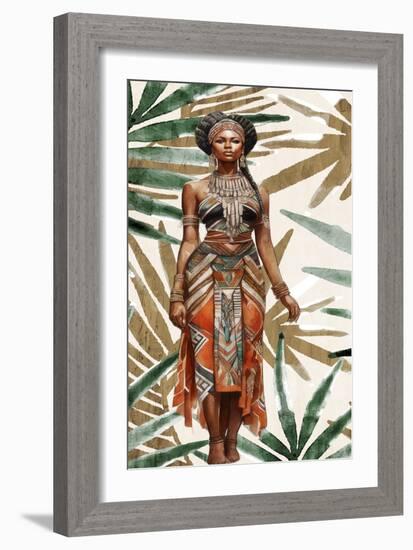 Tribal Dress 2-Kimberly Allen-Framed Art Print