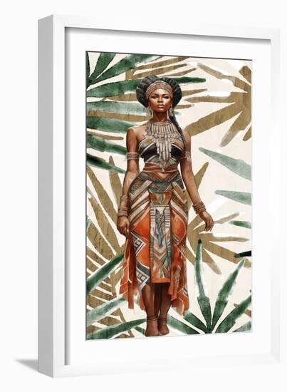 Tribal Dress 2-Kimberly Allen-Framed Art Print