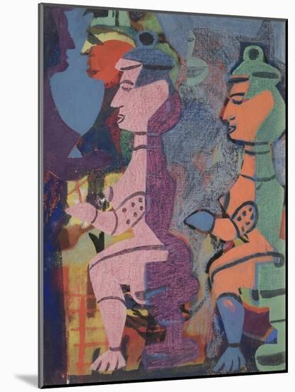 Tribal Figures, 1938-Eileen Agar-Mounted Giclee Print