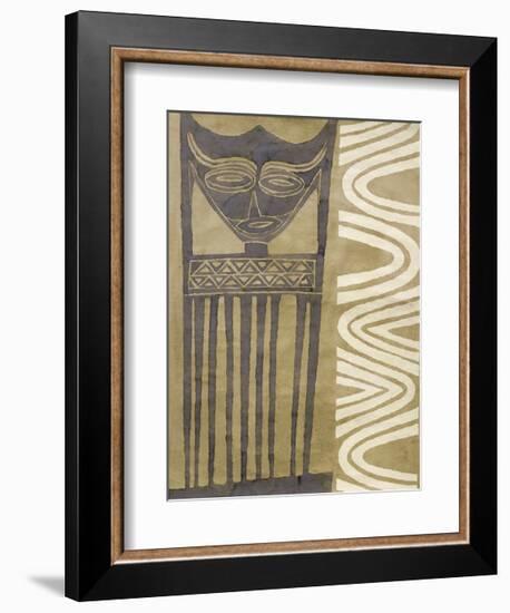 Tribal Mask-Dominique Gaudin-Framed Giclee Print