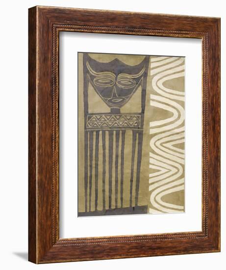 Tribal Mask-Dominique Gaudin-Framed Art Print