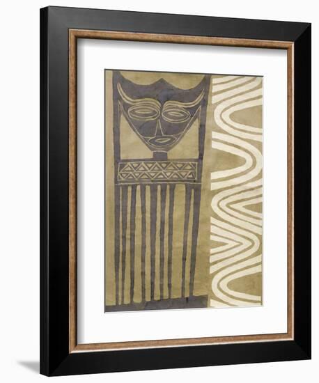 Tribal Mask-Dominique Gaudin-Framed Art Print