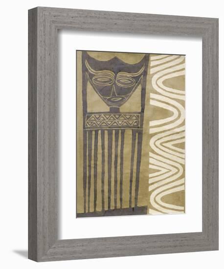 Tribal Mask-Dominique Gaudin-Framed Art Print