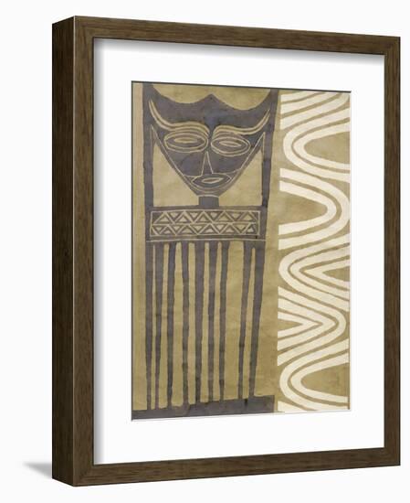 Tribal Mask-Dominique Gaudin-Framed Art Print