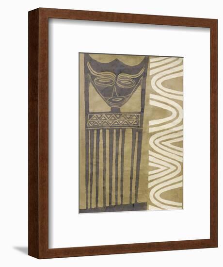 Tribal Mask-Dominique Gaudin-Framed Art Print