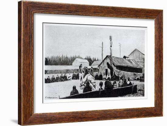 Tribal Meeting-American School-Framed Giclee Print