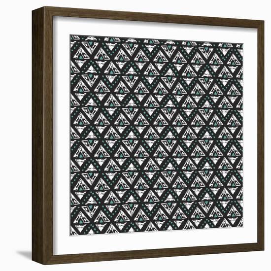 Tribal Scratch-Joanne Paynter Design-Framed Giclee Print