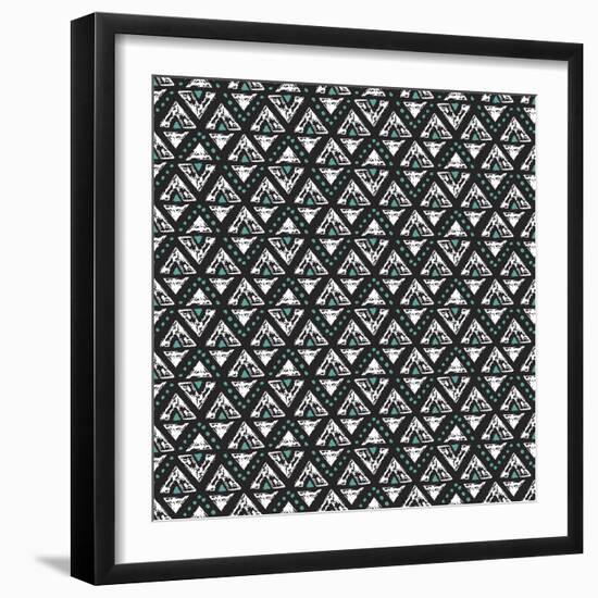 Tribal Scratch-Joanne Paynter Design-Framed Giclee Print