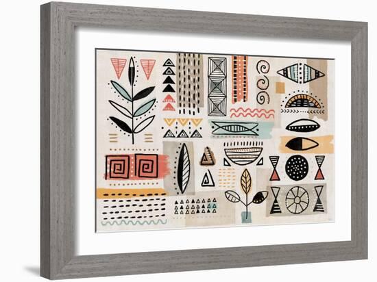 Tribal Tones I-Veronique Charron-Framed Art Print