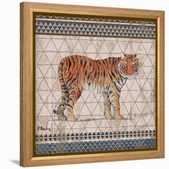 Tribal Trek Neutral III-Paul Brent-Framed Stretched Canvas