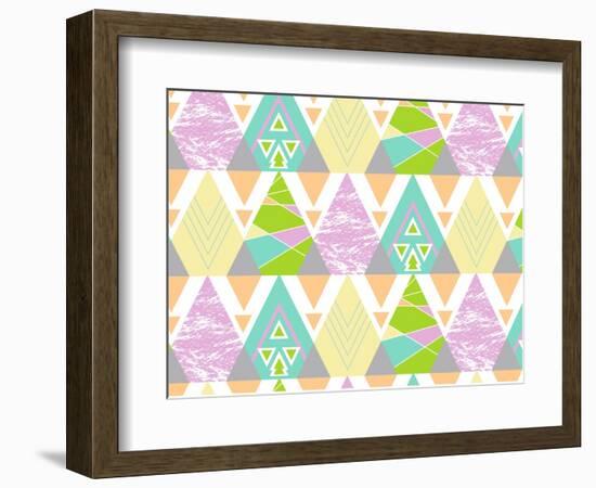 Tribal Triangles-Joanne Paynter Design-Framed Giclee Print