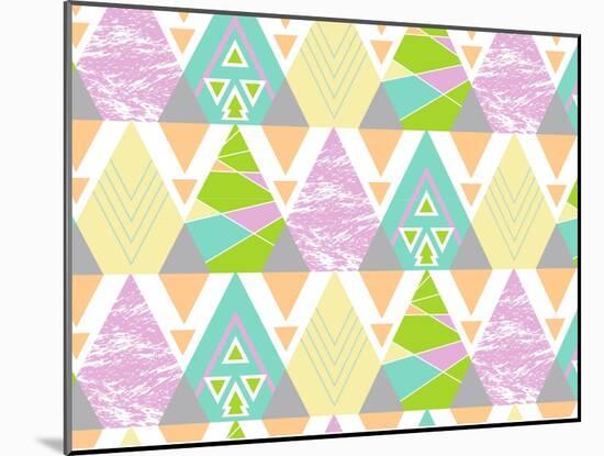 Tribal Triangles-Joanne Paynter Design-Mounted Giclee Print