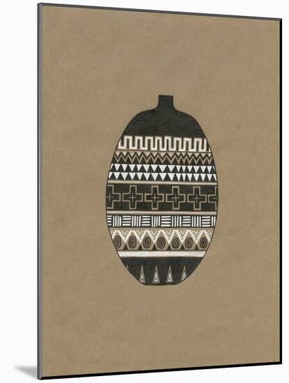 Tribal Vase 3-Natasha Marie-Mounted Giclee Print