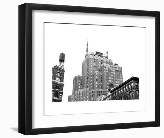 Tribeca, NYC (b/w)-Erin Clark-Framed Art Print