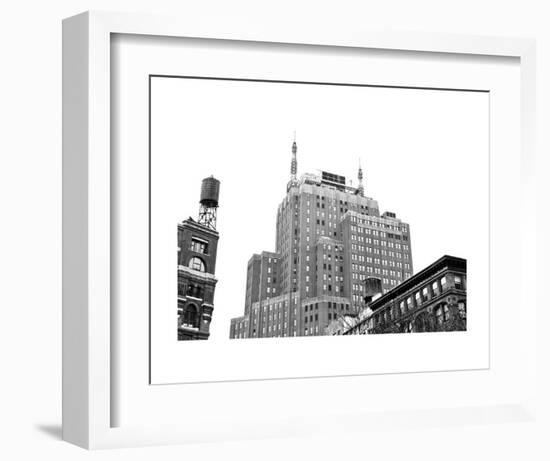 Tribeca, NYC (b/w)-Erin Clark-Framed Art Print