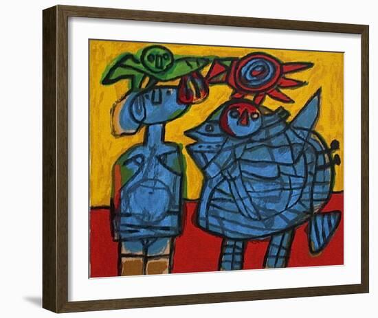 Tribu II-Guillaume Corneille-Framed Serigraph