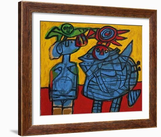 Tribu II-Guillaume Corneille-Framed Serigraph