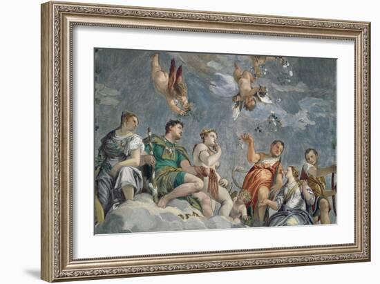 Tribunal of Love, Young Bride About to Be Judged for Her Conduct-Paolo Veronese-Framed Giclee Print