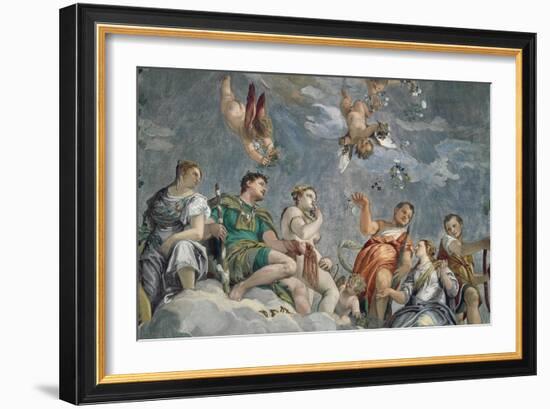 Tribunal of Love, Young Bride About to Be Judged for Her Conduct-Paolo Veronese-Framed Giclee Print