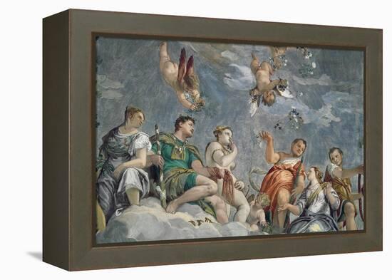 Tribunal of Love, Young Bride About to Be Judged for Her Conduct-Paolo Veronese-Framed Premier Image Canvas