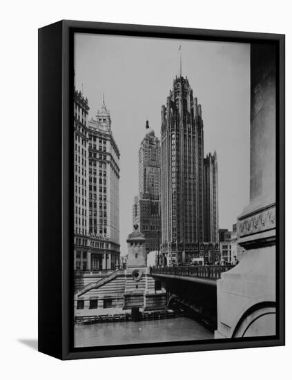 Tribune Tower-null-Framed Premier Image Canvas