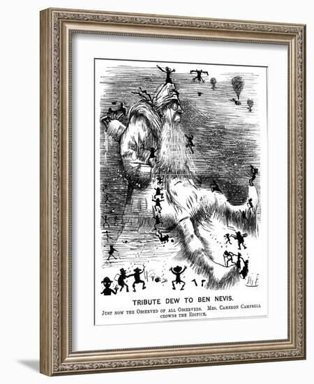 Tribute Dew to Ben Nevis, 1883-Harry Furniss-Framed Giclee Print