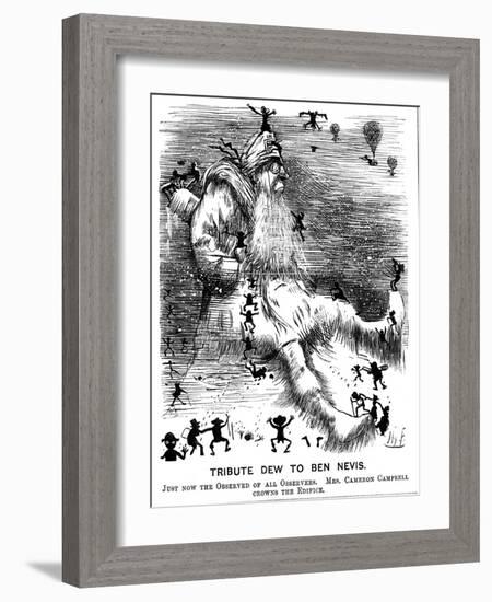 Tribute Dew to Ben Nevis, 1883-Harry Furniss-Framed Giclee Print