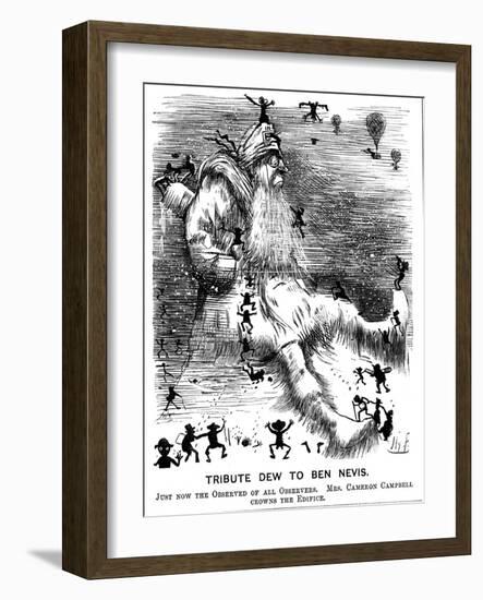 Tribute Dew to Ben Nevis, 1883-Harry Furniss-Framed Giclee Print