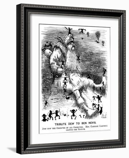 Tribute Dew to Ben Nevis, 1883-Harry Furniss-Framed Giclee Print