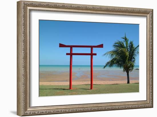 Tribute Memorial to the Pearl Fishermen Who Worked Here, Broome, Western Australia-Natalie Tepper-Framed Photographic Print