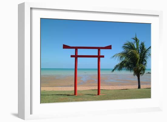 Tribute Memorial to the Pearl Fishermen Who Worked Here, Broome, Western Australia-Natalie Tepper-Framed Photographic Print