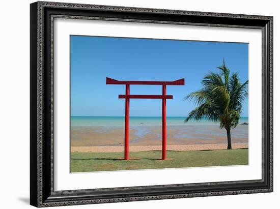 Tribute Memorial to the Pearl Fishermen Who Worked Here, Broome, Western Australia-Natalie Tepper-Framed Photographic Print