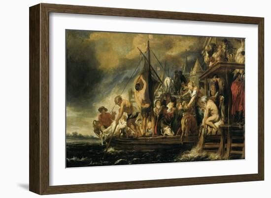 Tribute Money-Jacob Jordaens-Framed Art Print