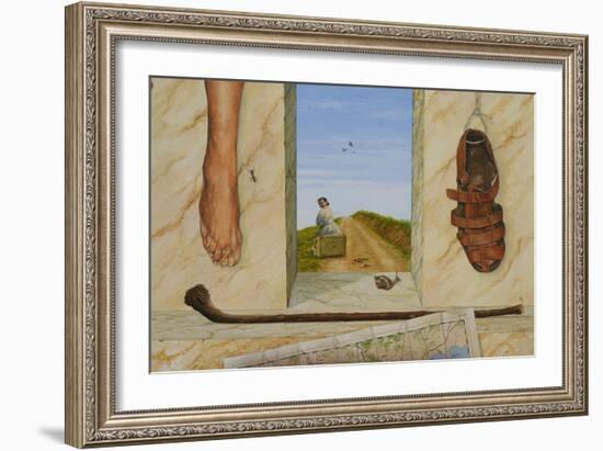 Tribute to Barefoot Man-Fernando Aznar Cenamor-Framed Giclee Print